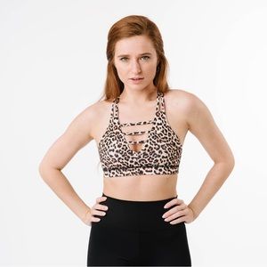 ZYIA Leopard Grid Bra